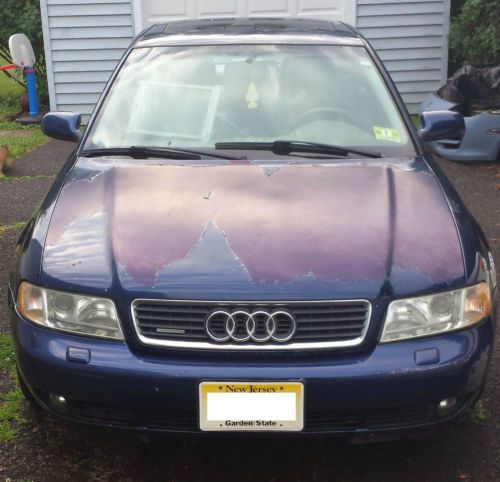 2001 audi a4 quattro sedan 4-door 1.8ltr w/ auto trans blue and grey leather nr