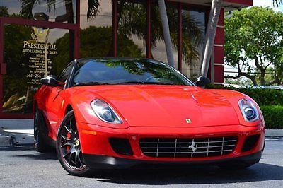 2007 ferrari 599 gtb fiorano v-12 carbon fiber f1 12k miles daytona seats navi