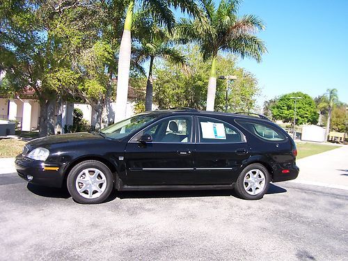 2002 mercury sable wagon ls black with tan leather 65k mile super nice cold air