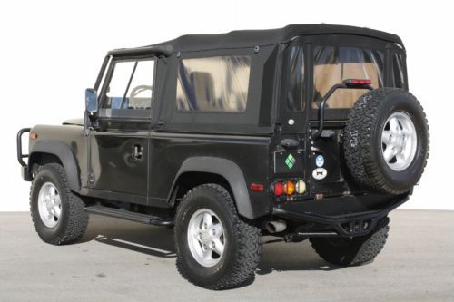 1995 Land Rover Defender 90 NAS---High Mileage Workhorse---Black/Black Softtop, image 5