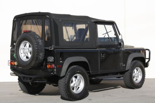 1995 Land Rover Defender 90 NAS---High Mileage Workhorse---Black/Black Softtop, image 6
