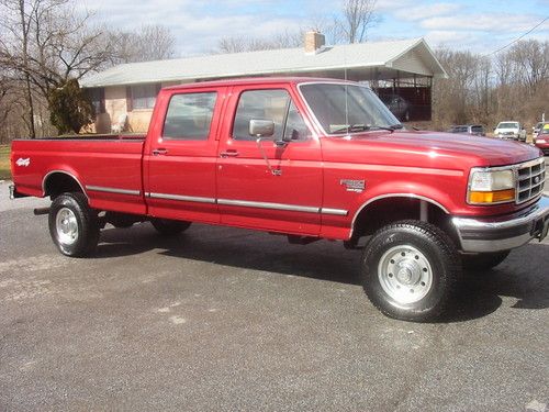 97 ford f350 xlt 7.3 powerstroke diesel crew cab 5 speed rare rust free