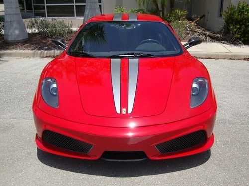 Red w/ black alcantera stripe carbon fiber 7k mi