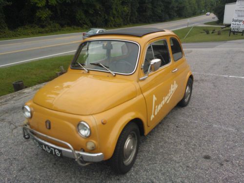 1971 fiat 500 l great runner low miles north carolina title