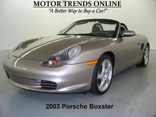 Roadster full leather power spoiler 5 speed cd audio 2003 porsche boxster 40k