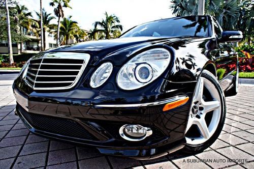 2007 mercedes benz e350 amg sport pkg navigation pano 18" amg rims clean carfax