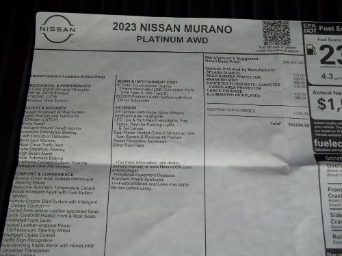2023 Nissan Murano, US $23,500.00, image 15