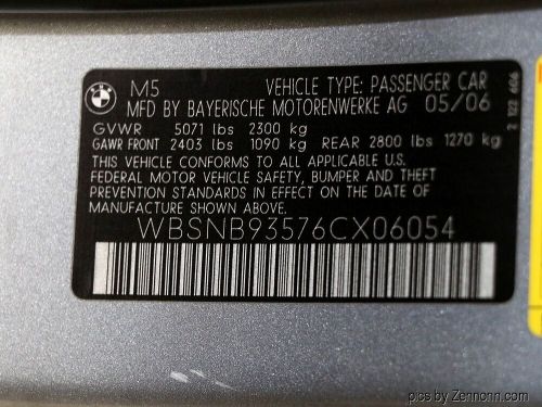 2006 BMW 5-Series M5 4dr Sdn, US $14,394.00, image 33