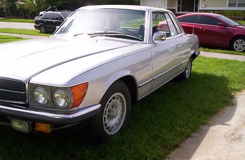 1975 mercedes 450 slc 2 door coupe w107 body w/27,194 on clock! needs brain!