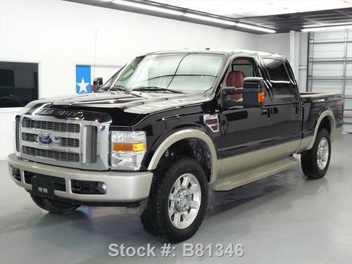 2008 ford f-250 king ranch diesel crew 4x4 leather 52k texas direct auto