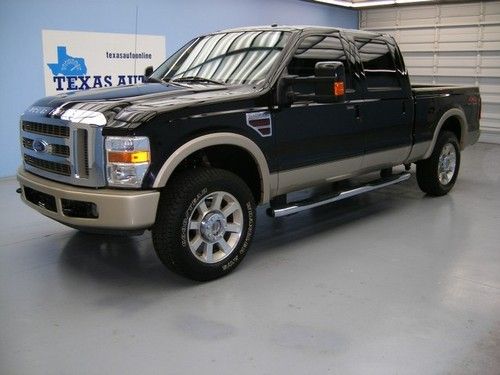 We finance!!!  2008 ford f-250 king ranch 4x4 diesel roof heated seats tow 1 own