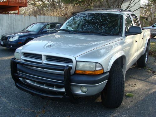 2001 dodge dakota sport pickup truck crew cab 5.9 liter 8 cylinder awd leather