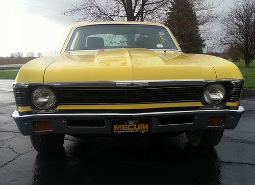 1972 nova  rebuilt engine and trans  new paint real nice little car