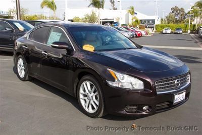 Nissan maxima 3.5 sv low miles 4 dr sedan cvt gasoline 3.5l v6 dohc 24v black me