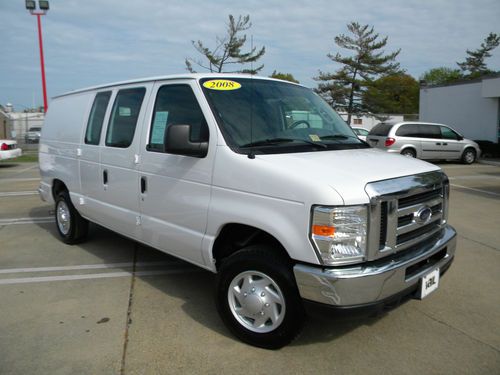 2008 ford e150 cargo van w sleeper/second row seat low miles in va