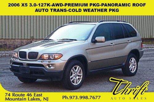 06 x5 3.0-127k-awd-premium pkg-panoramic roof-auto trans-cold weather pkg