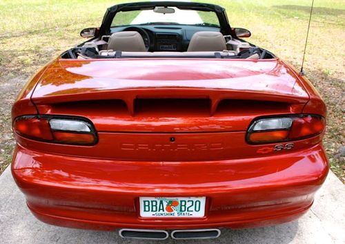 2001 camaro ss slp som sunset orange 6 speed center mount convertible exquisite