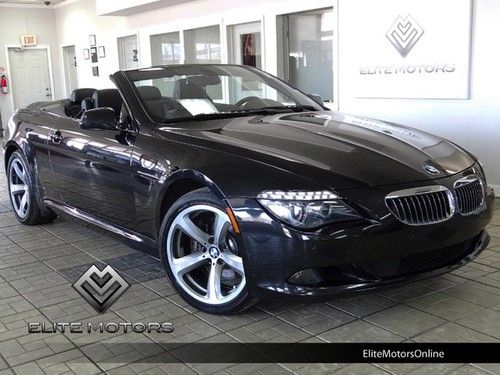 2010 bmw 650i convertible nav sport pkg cld wthr  hud keyless go 1~own $96k msrp