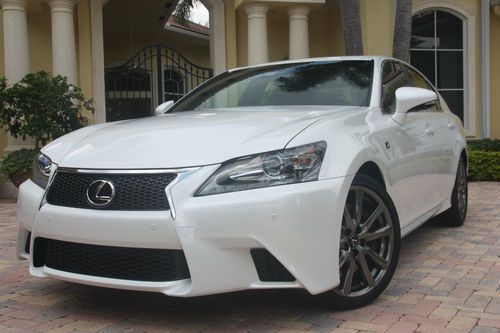 2013 gs350 f sport white/cabernet lease takeover 10 mo /14,500 mi remain $700/mo