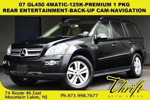 07 gl450 4matic-125k-premium 1 pkg-rear entertainment-back-up cam-navigation