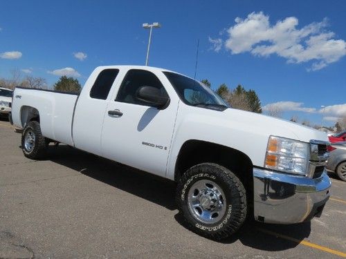 2007 chevrolet silverado 2500 hd extended cab long bed 4x4 6.0 v8 1 owner 2008