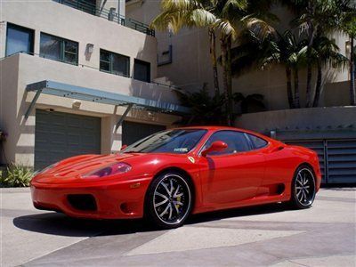 2003 ferrari 360 modena f1 loaded red tan great car &amp; great value showstopper