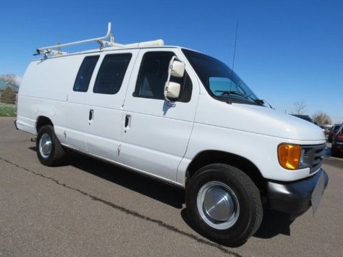 2006 ford e-350 extended cargo van 1 owner fleet xl superduty 5.4 v8 carfax cert