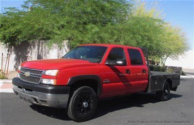 2005 chevrolet silverado 3500 flatbed 4x4  durmax diesel