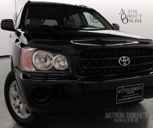 We finance 2003 toyota highlander 4wd 68k 1owner cleancarfax pwrst kylsent cd v6