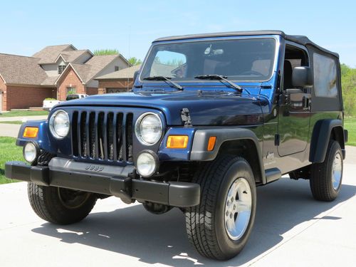 2004 jeep wrangler unlimited 4x4 4.0l automatic a/c no reserve