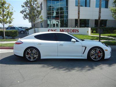 2012 porsche panamera turbo s / carrera white / loaded / 9,725 miles