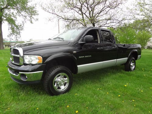 2003 dodge ram 2500_5.7 hemi_4x4_tow_8 ft bed_rhino liner_fog_rebuilt_no reserve