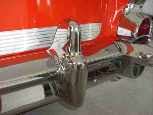 Classic 1957 Chevy Bel Air 2 dr. hardtop 150/210 . Red\White 10,500mi. Restored, image 10