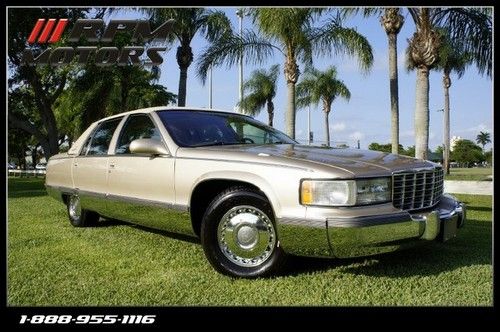 1995 cadillac fleetwood brougham w/68k miles w/chromes wheels clean carfax