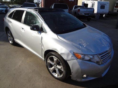 2009 toyota venza damaged salvage fixer runs! cooling good only 39k miles loaded