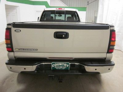 SILVER CHEVROLET SILVERADO 3500 CREW CAB DUALLY DIESEL AUTO 4X4 LEATHER LOADED, image 6