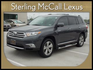 2012 toyota highlander fwd v6 limited leather sunroof  navigation heated seats