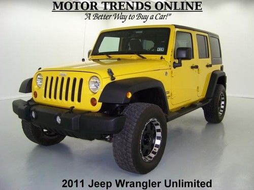 4x4 sport hardtop lifted navigation rearcam unlimited 2011 jeep wrangler 15k