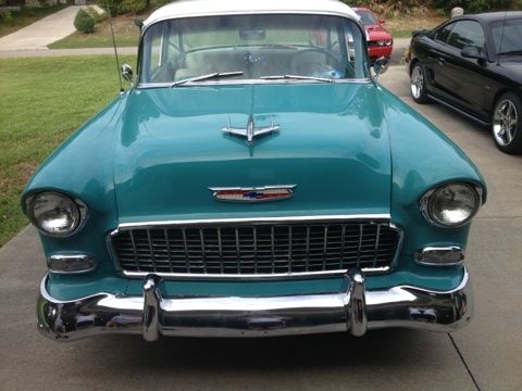 1955 chevrolet bel air base hardtop 2-door 327 v8 excellent condition