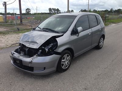 Honda fit repairable clear title runs rebuildable