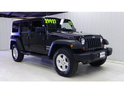 Unlimited suv 3.6l, leather, 1 owner, local trade, automatic, hard top