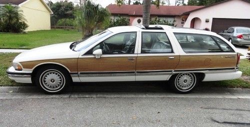 1993 buick roadmaster estate station wagon 2 owner florida car, cool woody