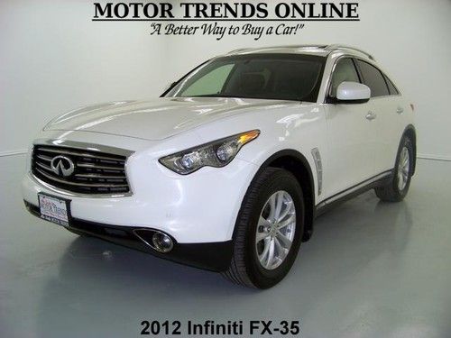 Awd navigation 360 camera roof leather mem htd seats 2012 infiniti fx35 32k