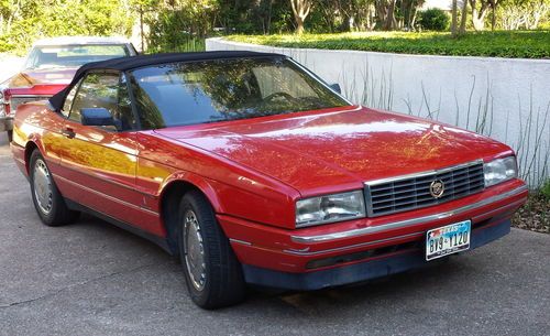 1991 Cadillac Allante Convertible 2-Door 4.5L ~ Red Beauty ~ Cold AC ~NO RESERVE, image 2