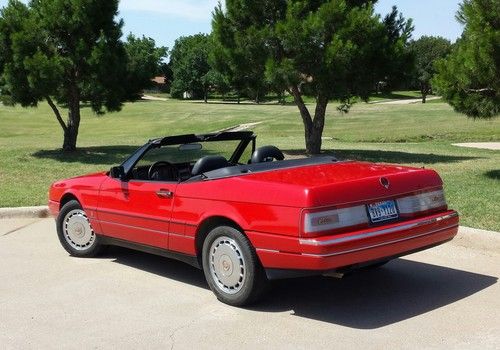 1991 Cadillac Allante Convertible 2-Door 4.5L ~ Red Beauty ~ Cold AC ~NO RESERVE, image 4