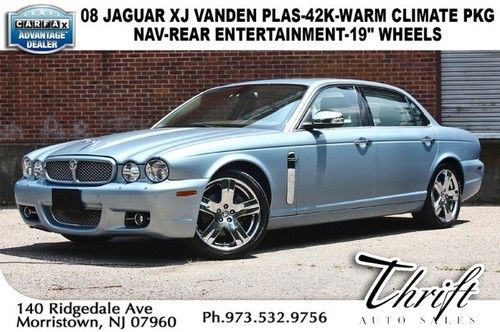 08 jaguar xj vanden plas-42k-nav-rear entertainment-warm climate pkg-19 wheels