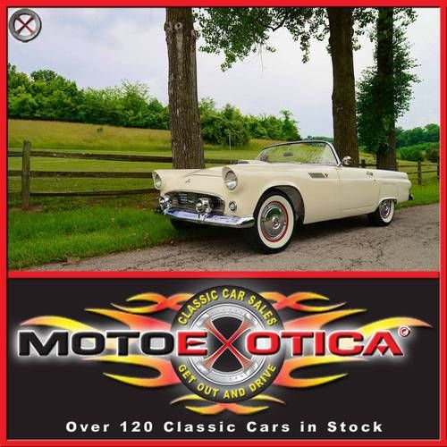 1955 ford thunderbird-older restoratino-factory hardtop-one  extremely nice bird