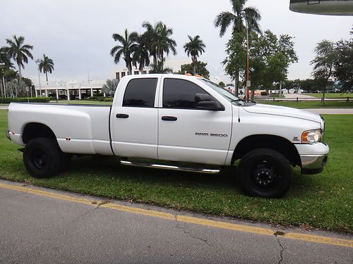 2004 dodge ram 3500 cummins diesel 4x4 crew cab clean fl truck make offer