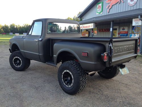 1972 chevrolet short box stepside 4x4 pickup truck - chevy k10 - frame off