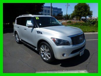 2011 infiniti qx56 awd 4x4 technology deluxe touring pkg blind spot warning dvd